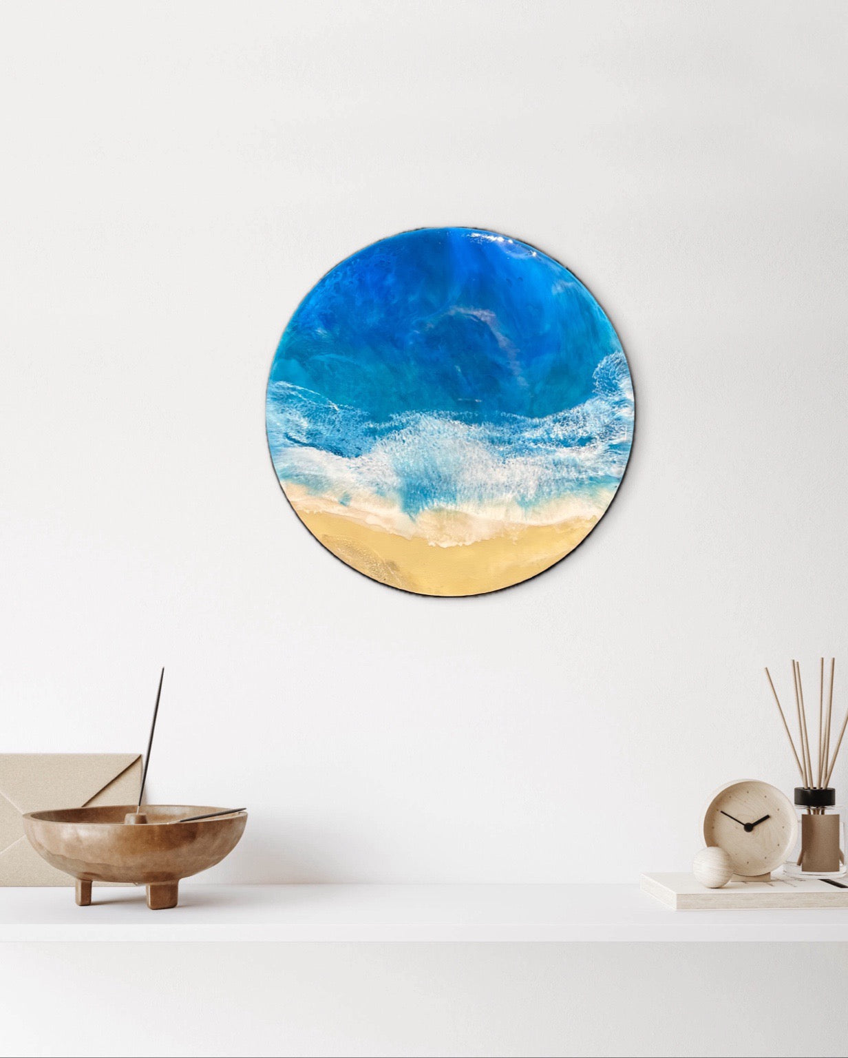 Esencia del Océano | Arte en resina hecho a mano – Decoración elegante inspirada en el mar